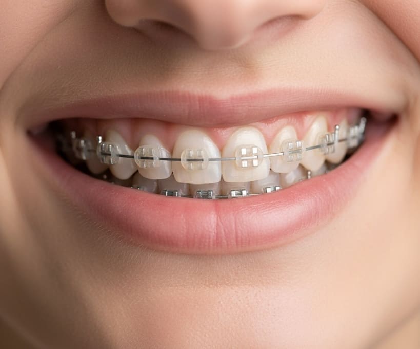 apparecchio denti fisso ceramica