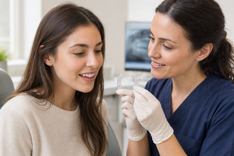 come raddrizzare i denti senza apparecchio