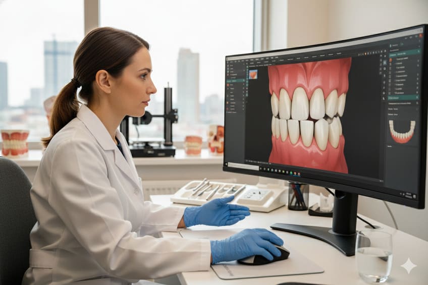 progettazione apparecchio ortodontico per malocclusione terza classe